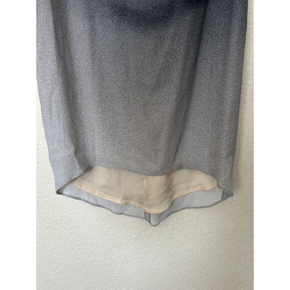 Helmut Lang Beam Shift Dress Sleeveless Hi-Low Midi Size 6 Grey Scale - Picture 6 of 12